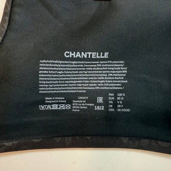Chantelle Comfort Chic Back Shaping Minimizer Bra Black 38DDDD - Picture 5 of 8